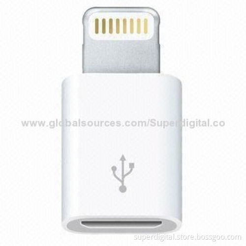 USB 8-pin Lightning to Micro USB Adapter for iPhone 5, iPod 5, Nano 7